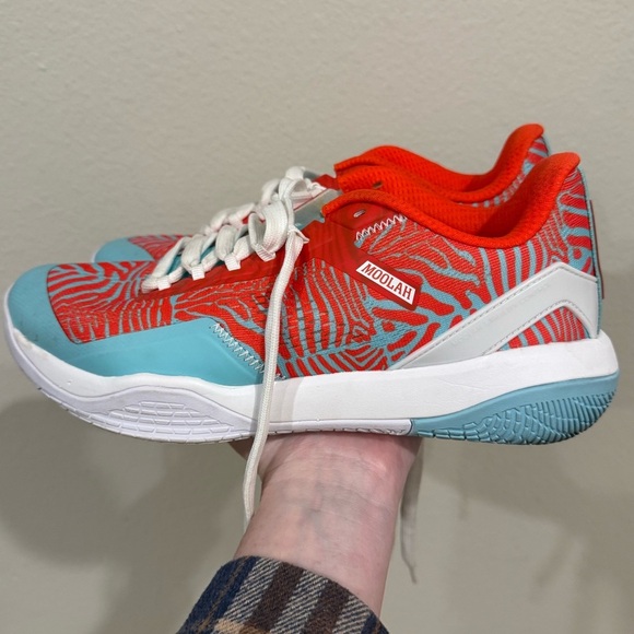 moolah Other - Kids' Low-Top Sneaker in Red & Aqua 9
